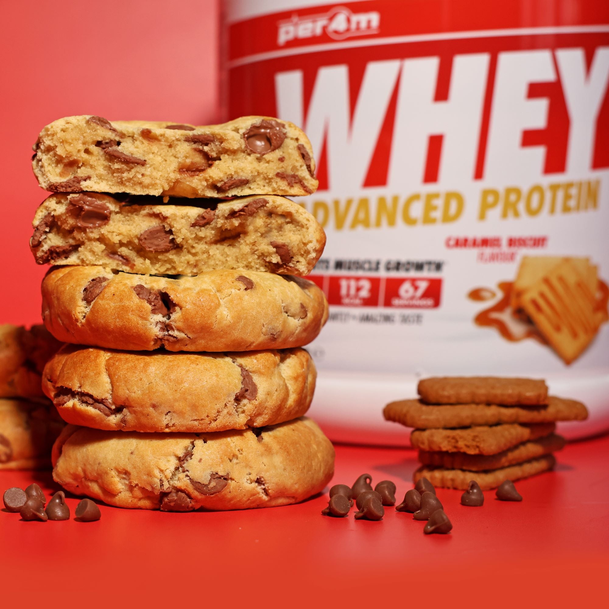 CARAMELISED BISCUIT PROTEIN COOKIE